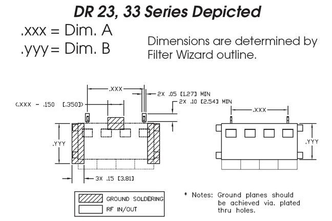 Ceramic Filters PCB Layout 22, 23