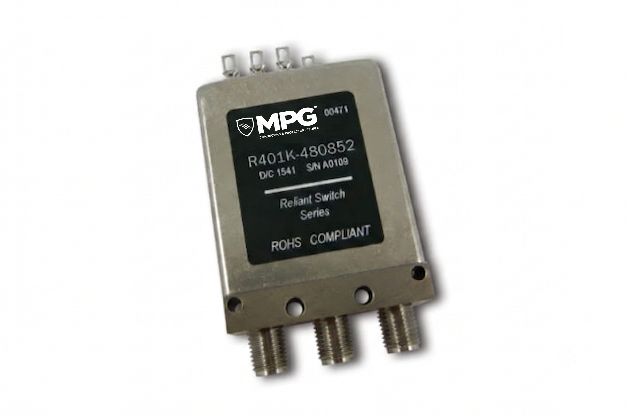 A Coaxial Single Pole Double Throw 401U Series Switch